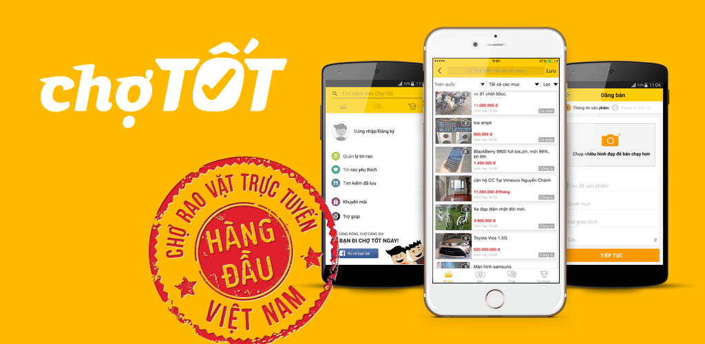 Chợ Tốt cho Android: Mua bán nhanh, thuận tiện trên di động!