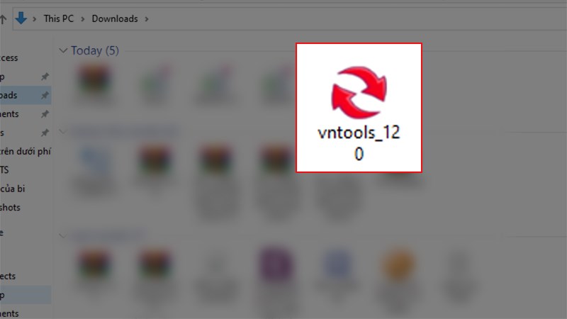 Tải VNTools từ link cung cấp