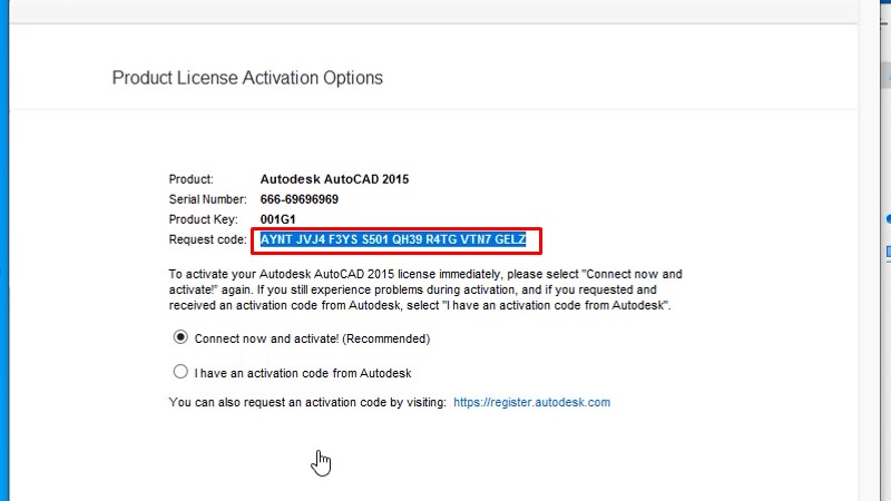 Autocad 2015 Xem video sẽ thành công 25 Copy Request code như hình