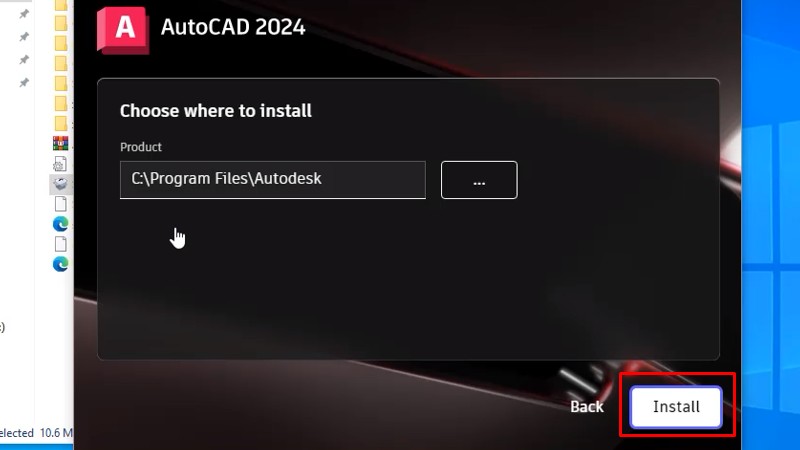 AutoCad 2024 tích hợp tính năng máy học (machine learning) 13 Bấm Install