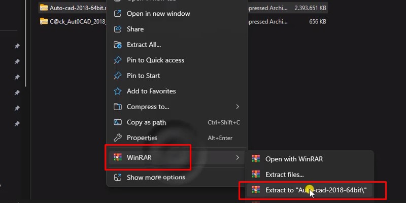 AutoCAD 2018 Phiên Bản Ổn Định Dễ Setup 12 giải nén thư mục đã chọn