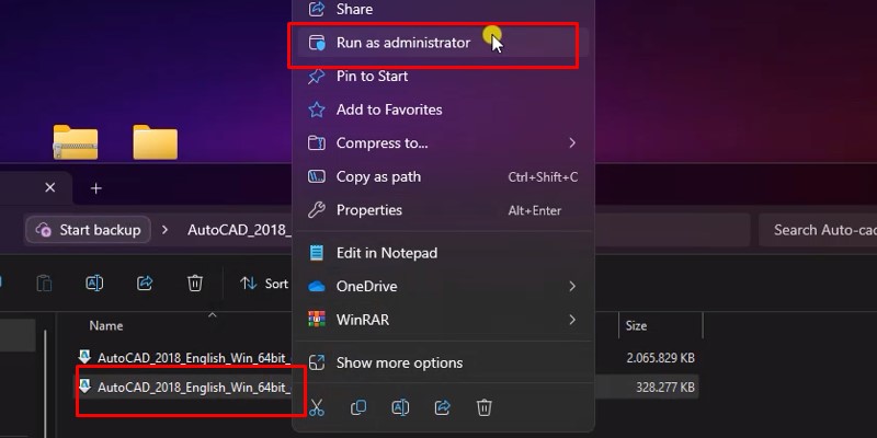 AutoCAD 2018 Phiên Bản Ổn Định Dễ Setup 13 chuột phải vào file cài đặt và chọn Run As Admin