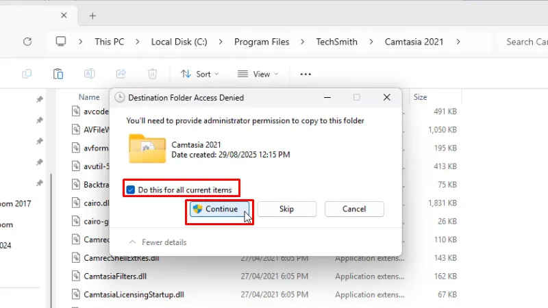 Camtasia 2021 Hướng Dẫn Chi Tiết Cách Cài 20 Tích như hình và bấm Continue