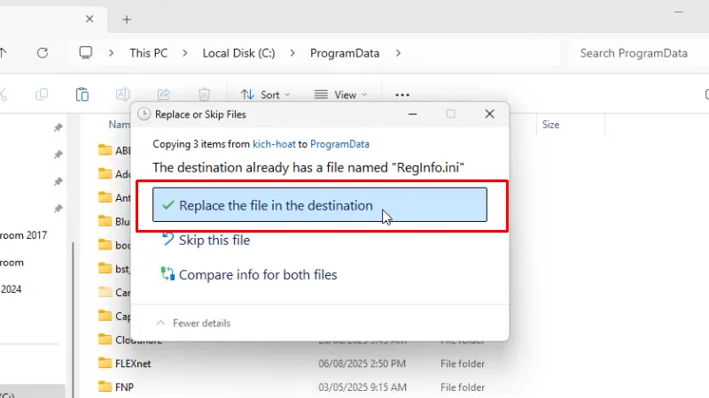 Camtasia 2021 Hướng Dẫn Chi Tiết Cách Cài 25 Bấm Replace the file.... hoàn thành cài đặt và kích hoạt