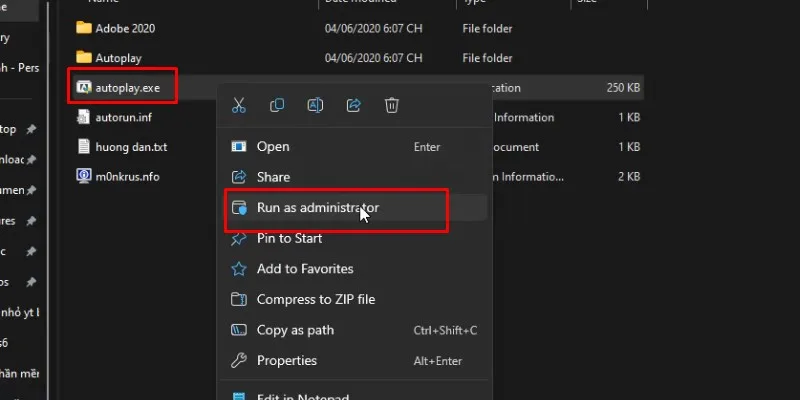 Adobe Bridge 2020 Tải Và Cài Đặt 12 chuột phải vào autoplay.exe và chọn run as admin